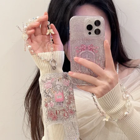 dior風 iphone16 proMax 刺繍