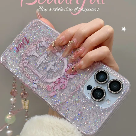 dior風 iphone16 proMax  刺繍