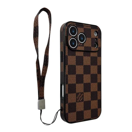 アイフォン17plus lv風 カバー 菱形紋様