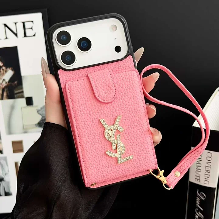 マゼンタ ハイブランド ysl アイフォーン17 カバー 