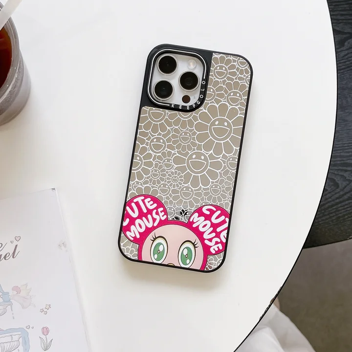 murakami sunflower風 アイフォーンiphone16e カバー オシャレ