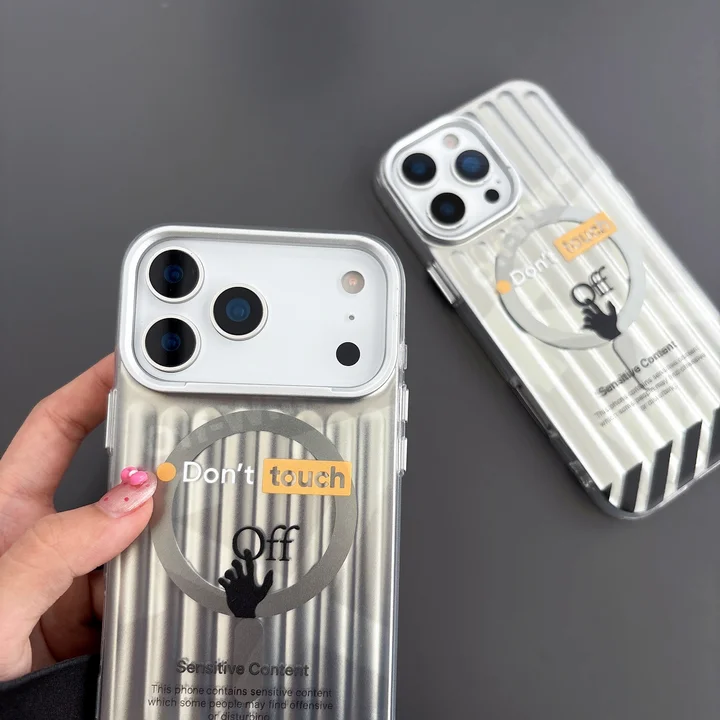 ハイブランド カバー アイフォーンiphone17promax off white風 