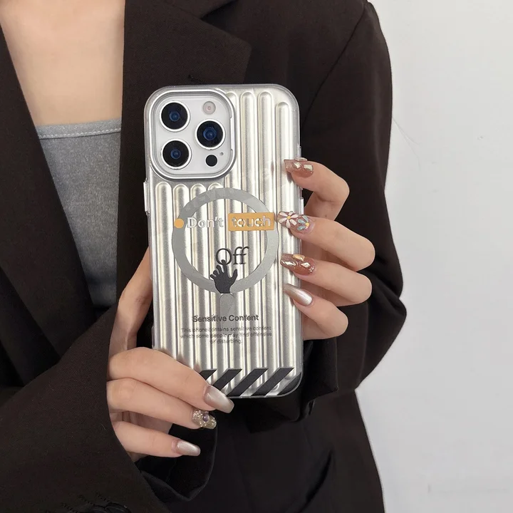 ハイブランド カバー アイフォーンiphone17promax off white風 